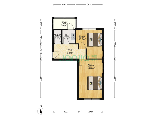 吉星南里 2室0厅1卫 52平方
