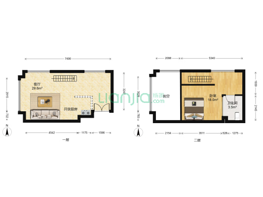 四季观邸 1室1厅1卫 51平方