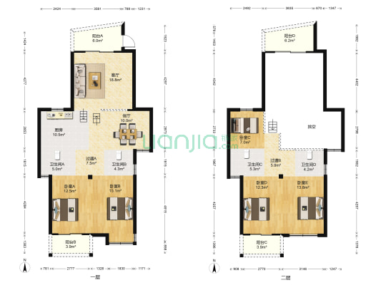 闽都星锦湾 5室2厅4卫 183平方
