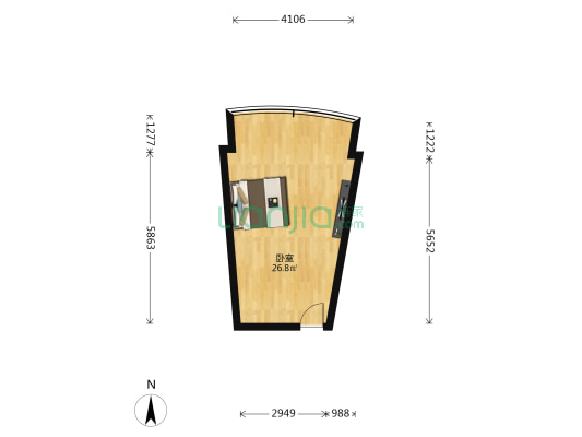 百花广场 1室0厅0卫 50平方