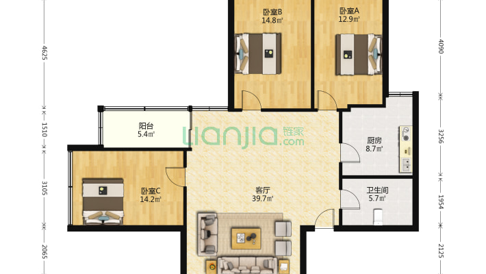 逸安公寓二手房实景图