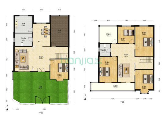 柏果小区 5室2厅2卫 258平方