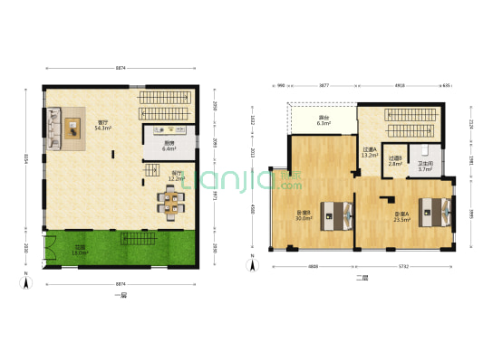 湖滨东路 2室2厅1卫 105平方