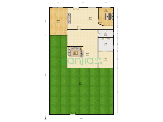 香溪西路 1室3厅1卫 598平方