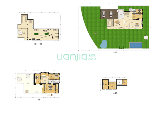 绿茵花园 5室2厅3卫 306平方