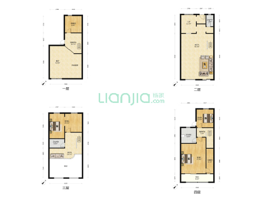 天泰花园 3室3厅3卫 269平方