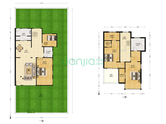 日高花苑 4室1厅2卫 188平方