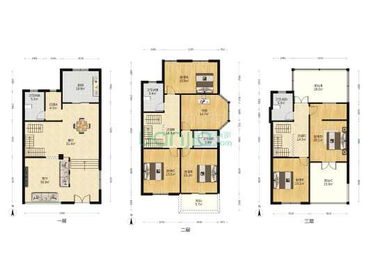 東锦苑 6室2厅4卫 255平方