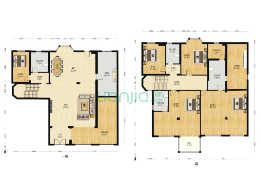 金宝城南区 5室2厅4卫 300平方