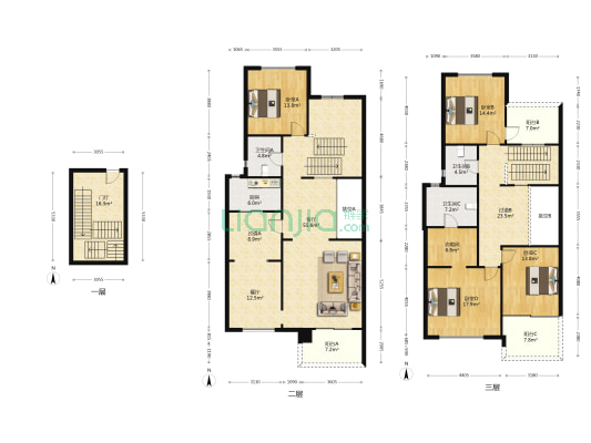 绿地圣罗兰 4室2厅3卫 293平方