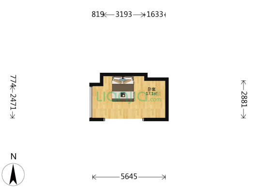 绿地未来中心 1室0厅0卫 33平方