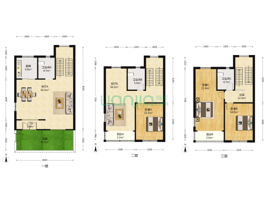 徐巷（梁溪区） 3室2厅3卫 205平方