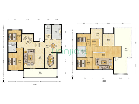 祥生·五峰山庄 3室2厅3卫 234平方