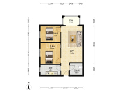 户型方正，西北户型，不影响采光-涿州翡翠城户型图