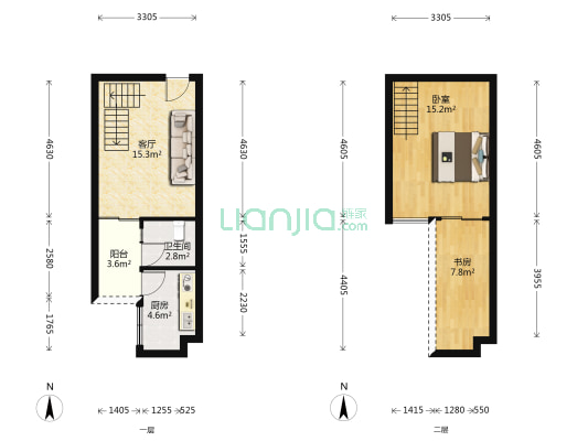 汇景铂庭 2室1厅1卫 56平方