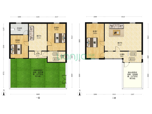 卧佛寺街四巷 3室2厅1卫 135平方