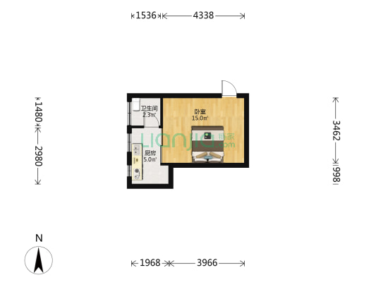 金年公寓 1室0厅1卫 29平方