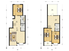 政法街跃层 电梯洋房 一梯两户 精装未住-涿州华泰豪庭户型图