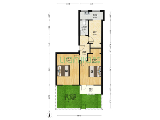 西五路67号 2室1厅1卫 53平方