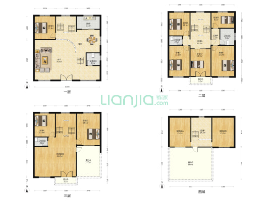 金凤山庄 9室1厅4卫 365平方
