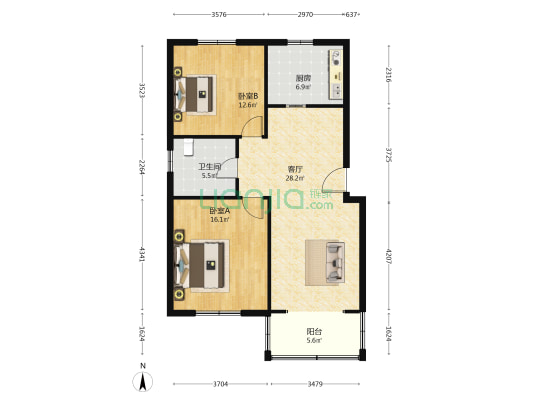 新环西路546弄 2室1厅1卫 92平方