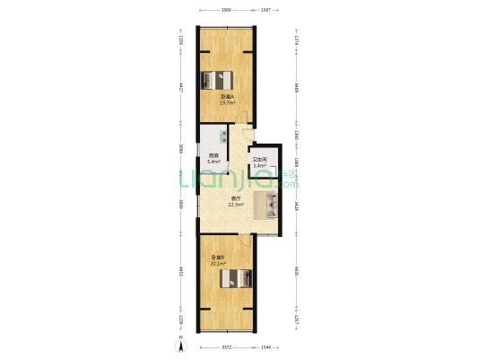 共勉村1到28号 2室1厅1卫 86平方
