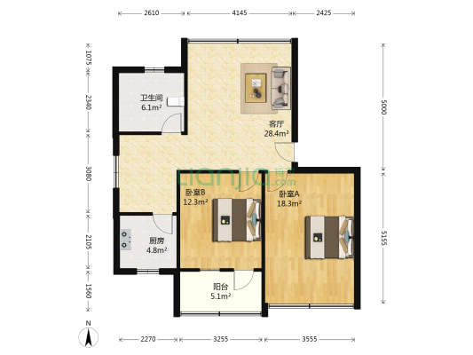 卫民巷94号 2室1厅1卫 93平方