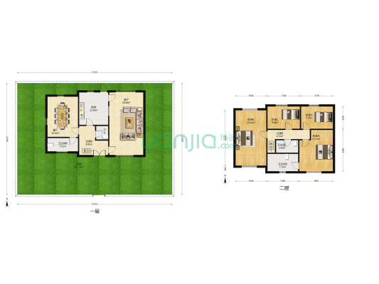 百合花园 4室2厅4卫 161平方