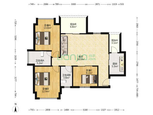 信鸿广场户型图
