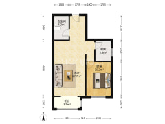 正规一居室 采光好 楼层好视野宽阔-涿州温莎假日二期高层公寓户型图