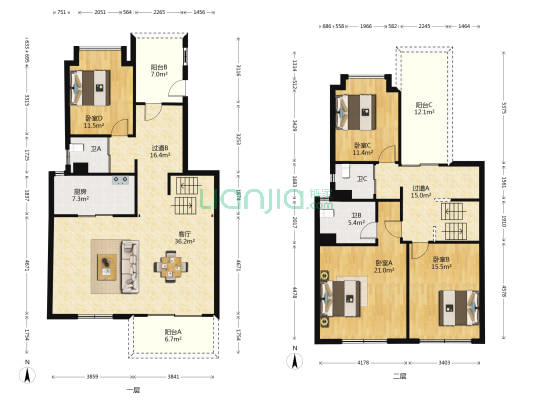 碧桂园十里源墅 4室1厅3卫 184平方