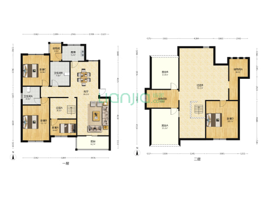 友谊苑 4室1厅2卫 126平方
