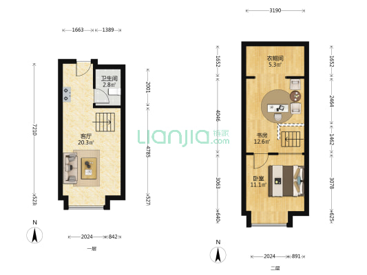 华润置地万象里 2室1厅1卫 41平方