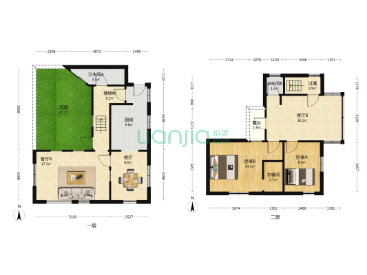 小杨柳弄1号 2室3厅2卫 101平方