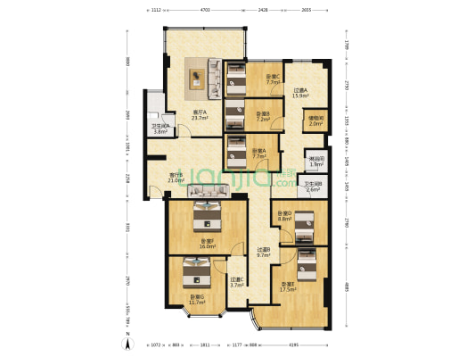 育松顺和苑 7室2厅3卫 186平方