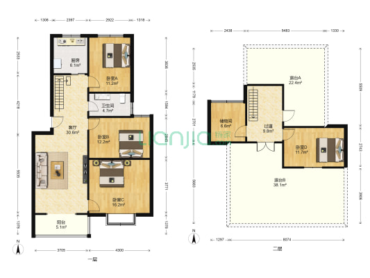 兴华路47号 4室1厅1卫 135平方