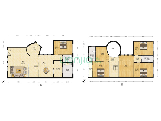 峰墅一期 5室2厅3卫 465平方