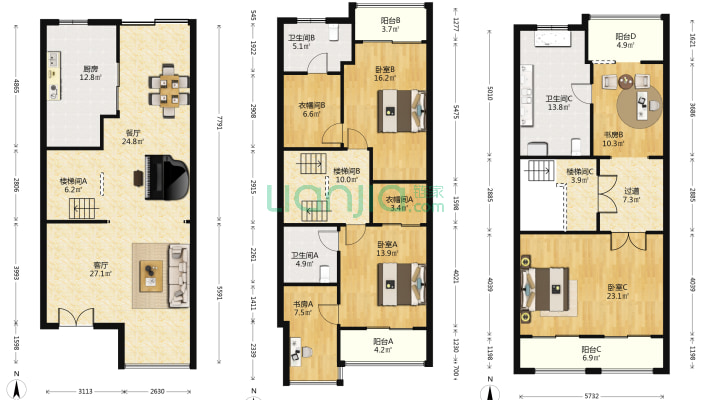 锦绣江南五期(别墅)二手房实景图