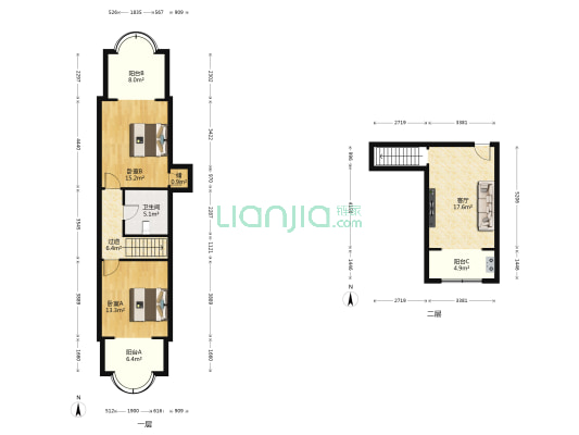 星火大楼 2室1厅1卫 101平方