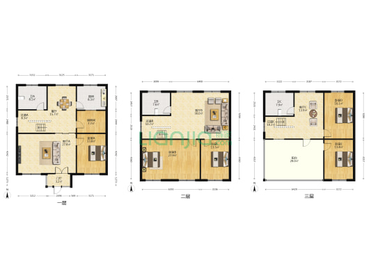 龙东三巷 5室4厅3卫 222平方