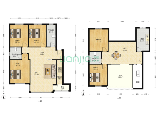 潘水路285号 4室2厅3卫 156平方