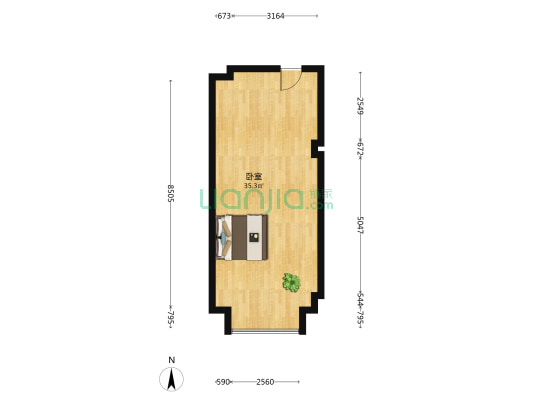 富力壹品 1室0厅0卫 55平方