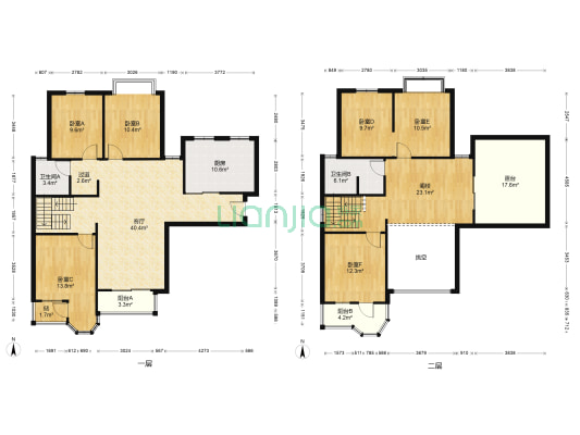 瑞士花园 6室1厅2卫 208平方