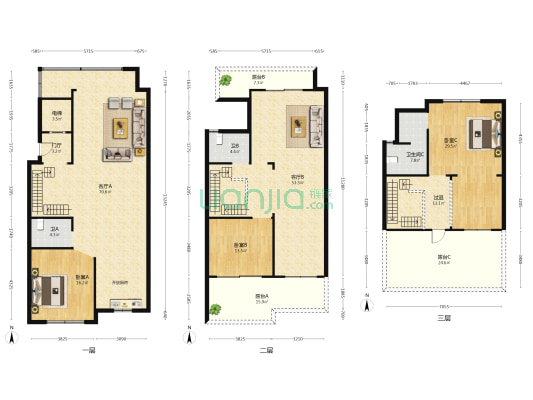 碧桂园·滨海国际海云府 3室2厅3卫 233平方