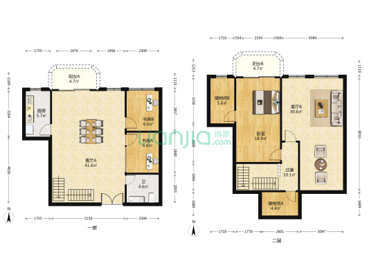 九昌大厦 3室2厅1卫 170平方