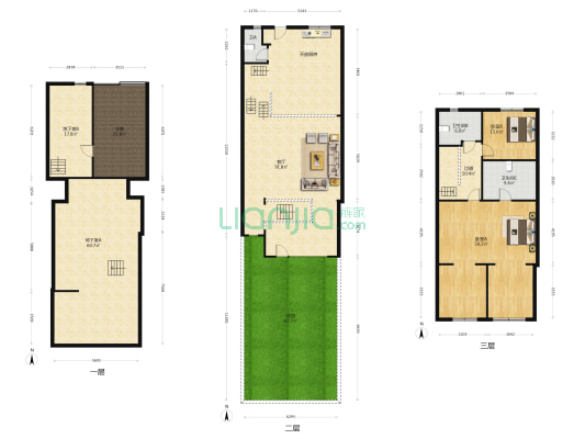 万科兰乔圣菲 2室1厅3卫 214平方