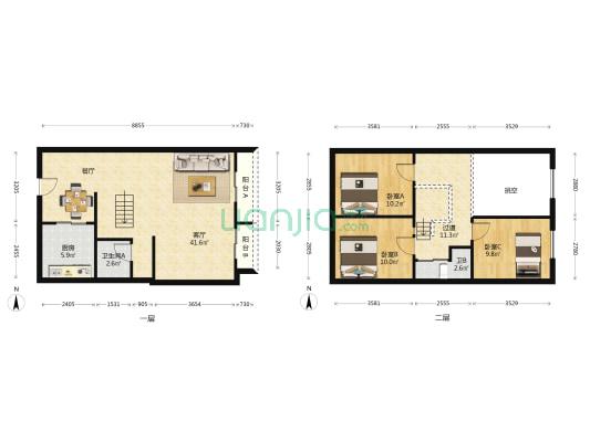 碧桂园星荟 3室1厅2卫 37平方