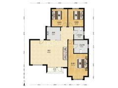 精装洋房  一梯一户大三居  双明卫 房本满二  急售-涿州鸿坤理想湾南区户型图