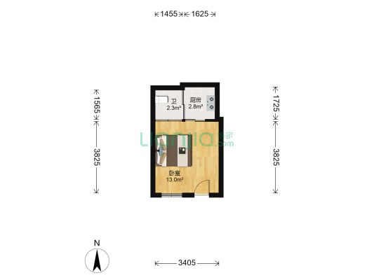 锦港佳园 1室0厅1卫 22平方