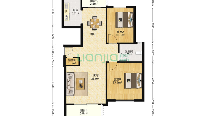 惠明苑二手房实景图